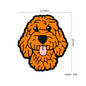 Silicone Focal Beads Teddy Dog Tongue Out Orange 20pcs 2