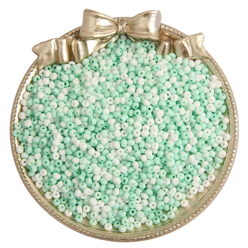 Frosted Seed Glass Beads 4mm Pastel Colors Matte Finish 320pcs 33