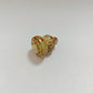 Vintage Lampwork Gourd Glass Beads 16x20mm Confetti Phoenix Tail 10pcs 2