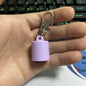 Silicone Chapstick Keychain Caps Crown Striped Smooth Shapes 3pcs 22