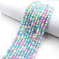Flat Disc Clay Beads 6mm Colorful Matte Polymer 10strands 36