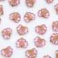 Clear Leaf Acrylic Beads 13mm Gild Embellished 100pcs 6
