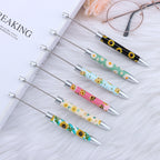 Beadable Ballpoint Pen Printed Flag Sunflower Pattern Long 167mm 3