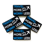 Silicone Focal Beads Travel More Worry Less Rectangle Airplane 20pcs 4