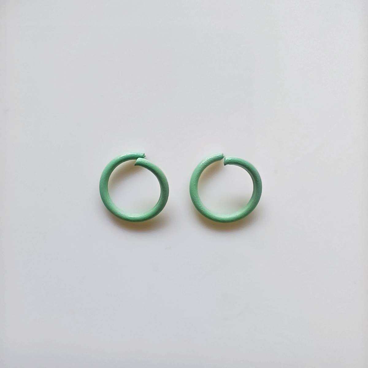 Metal Painted Jump Rings 10mm Baking Finish Colorful 500pcs 9