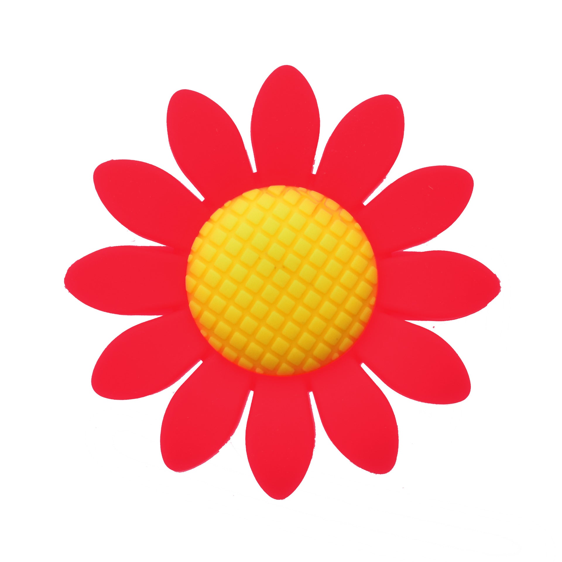Silicone Focal Beads Sunflower Soft Petal Detailed Center 10pcs 8