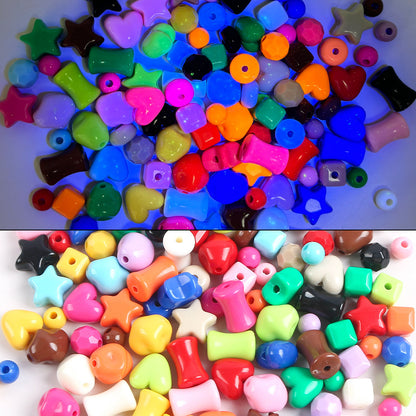 Glow Faceted Acrylic Beads 7mm Glow In The Dark 150pcs 2