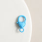 Zinc Alloy Heart Buckle Keychain Clasps 26mm Colorful 20pcs 15