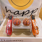 Soft Rubber Basketball Keychain Creative Street Style Sports Charm 2