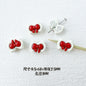 Bow Metal Beads 14mm 16mm Baking Painted Two-Color Alloy 10pcs 16