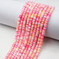 Flat Clay Beads 6mm Colorful Polymer Spacer Disc 10strands 11