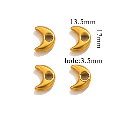 Stainless Steel Geometric Spacer Beads 5pcs 15