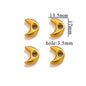 Stainless Steel Geometric Spacer Beads 5pcs 15