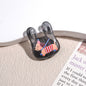 Transparent Handbag Acrylic Beads 25mm Cartoon Pattern Printed 10pcs 4