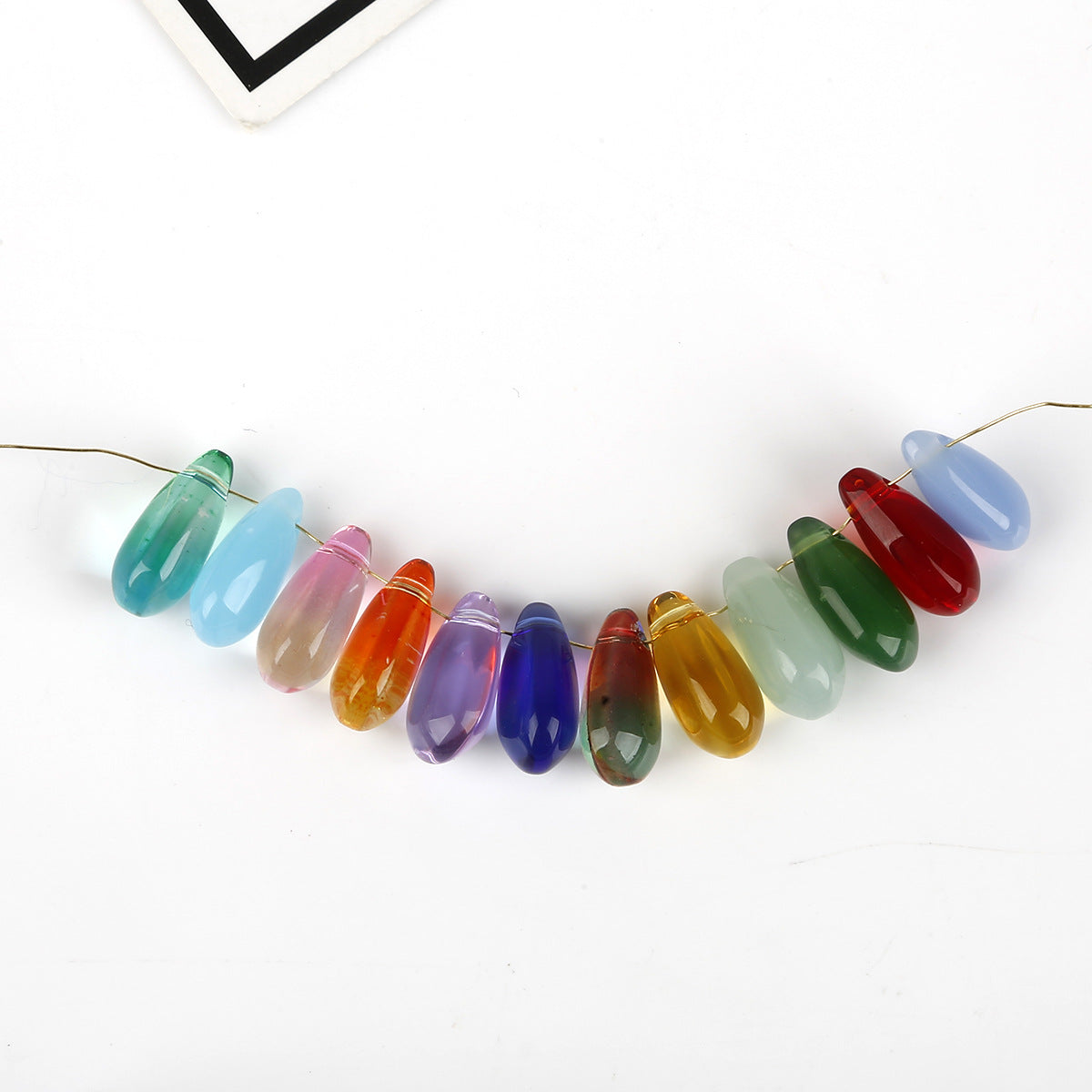 Czech Glass Beads Teardrop 8x14mm Smooth Polished 10pcs 4