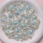 Transparent Candy Acrylic Beads 15x31mm Glossy Pastel 10pcs 9