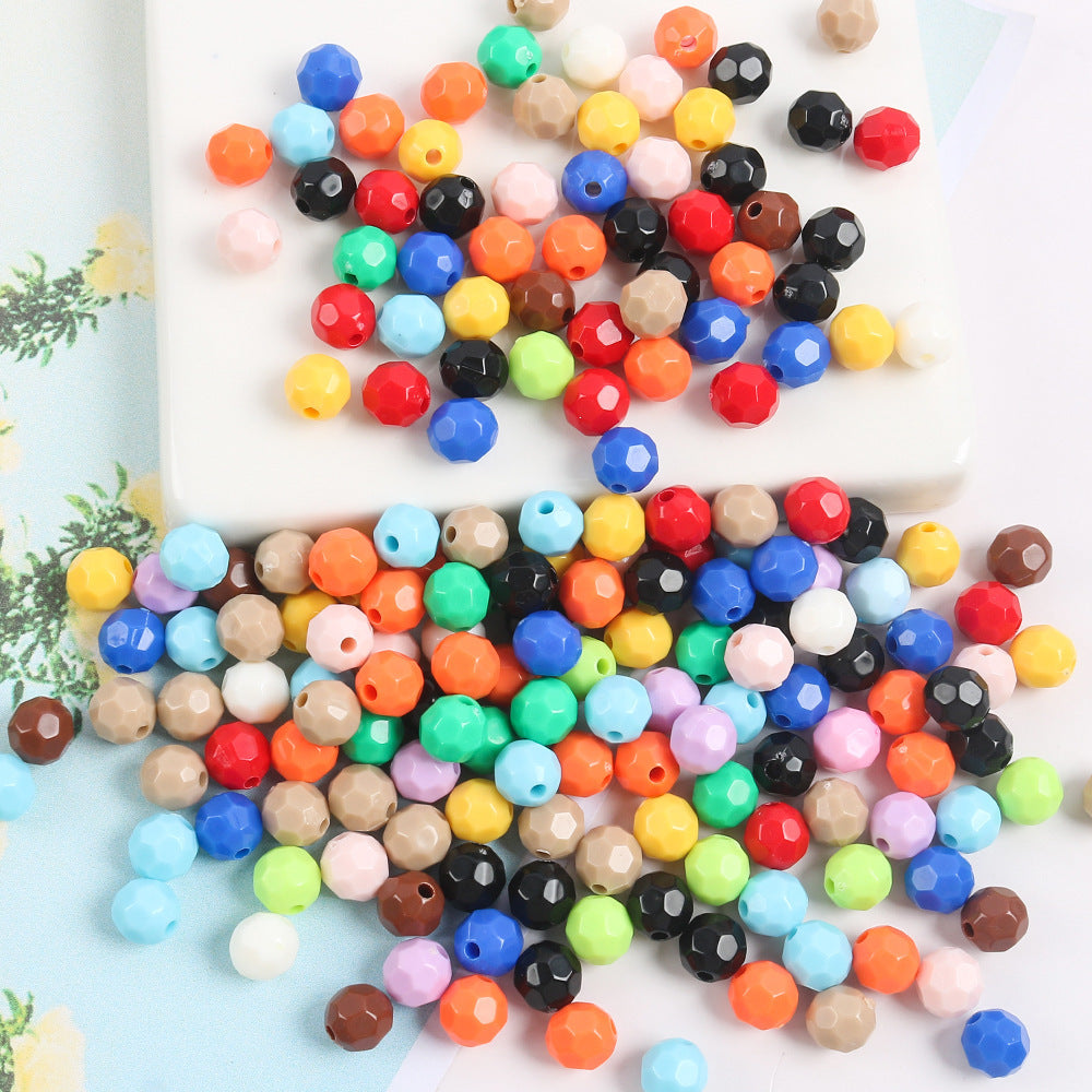 Glow Faceted Acrylic Beads 7mm Glow In The Dark 150pcs 4