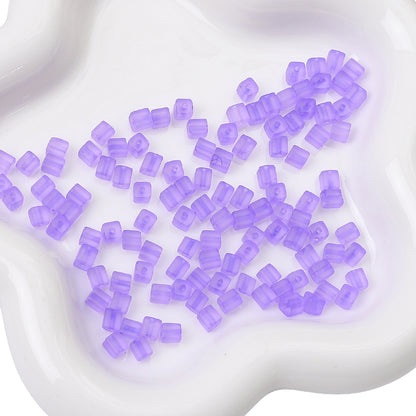 Frosted Sugar Seed Glass Beads 5mm Pastel Mixed Colors 100pcs 24