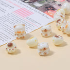 Cute Kitten and Paws Resin Beads Irregular Shape Multicolor 3pcs