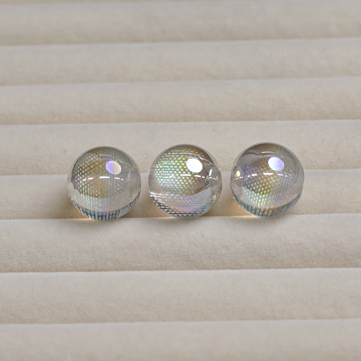 Iridescent Dream Catcher Resin Beads 16mm Round 10pcs 7