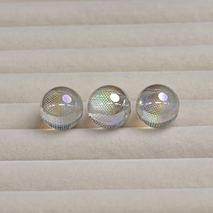 Iridescent Dream Catcher Resin Beads 16mm Round 10pcs 7