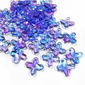 Czech Glass Beads Osmanthus 11.5mm Emerald Green Four-Petal 50pcs 2