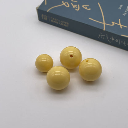 Opaque Bubblegum Beads 20mm Solid Color Glossy Mixed 113pcs 27