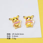 Plating Cute Pikachu Resin Beads Glossy Finish 20pcs 7