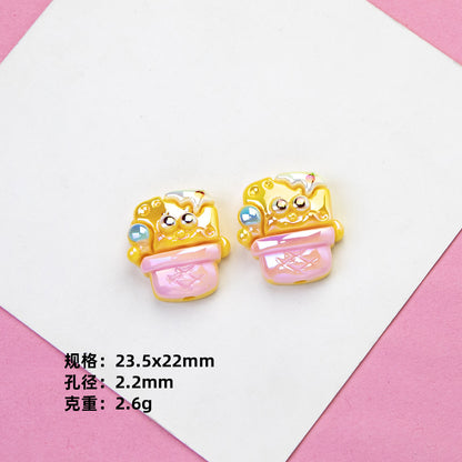 Spongebob Series Resin Beads Glossy Pastel Character Faces 20pcs 11