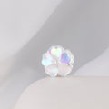 Moonstone Five-Petal Flower Clay Beads 19mm Opalescent 5pcs 6