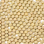 Smooth Flat Round CCB Plastic Acrylic Beads 6mm Metallic Gold 200pcs