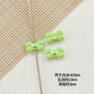 Bone and Heart Metal Beads 15mm and 10mm Baking Painted Alloy 10pcs 9
