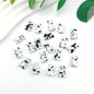 Spray Painted Butterfly Heart Star Acrylic Beads Black and White 100pcs 10