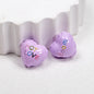 Balloon Heart Acrylic Beads 19mm Glossy Colorful Lettering 10pcs 13