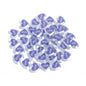 Heart Acrylic Beads 20mm White Transparent Love Horizontal Hole 20pcs 8