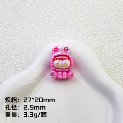 Plating Pop Mart Lilith Resin Beads Glossy Animal Hoodie 10pcs 8