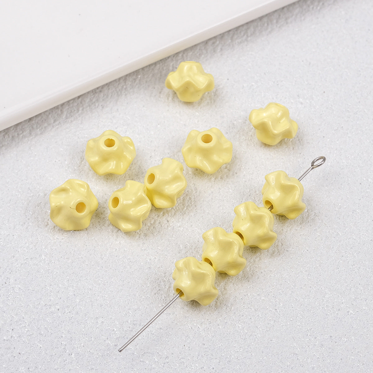 Acrylic Irregular Trim Spacer Beads 10mm 50pcs 8