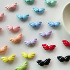 Chubby Wing Metal Beads 17mm Glossy Enamel Finish 10pcs 5