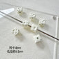 Square Metal Beads 8mm Baking Painted Cheese Cube Alloy 20pcs 4