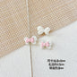 Bow Metal Beads 17mm Baking Painted Checkered Pattern 10pcs 15