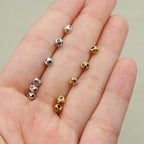 Alloy Hexagonal Spacer Beads 3.5mm Tibetan Style 100pcs 4