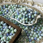 Crackle Round Glass Beads 10mm Imitation Porcelain Pastel Colors 120pcs 28
