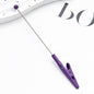 Beadable Alligator Clip Metal Toothed Colorful Slim Note Holder 12