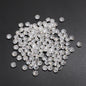 Acrylic Faceted Crackle Spacer Beads 10mm Transparent Plating 200pcs 2