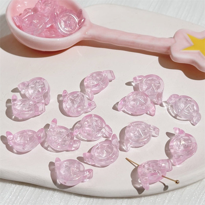 Electroplated Czech Glass Beads Star Shape 14mm Lavender 100pcs 8