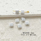 Chair and Jigsaw Metal Beads Painted Colorful Glossy 20pcs 6