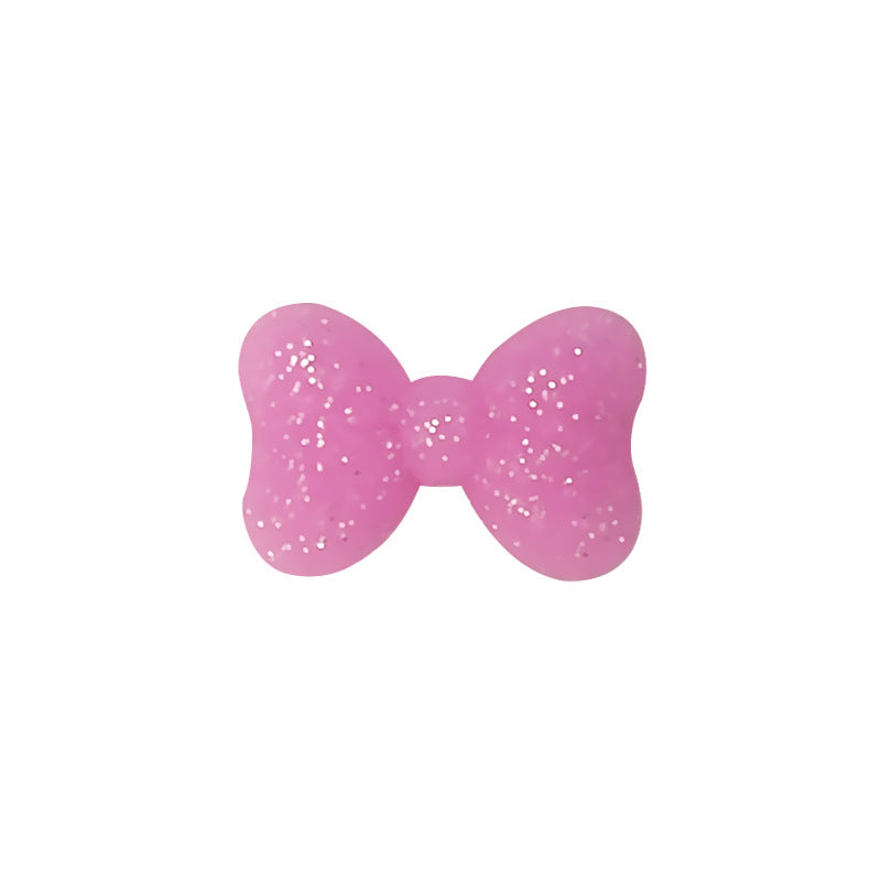 Silicone Focal Beads Cross Matte Speckled Glow in the Dark 20pcs 7