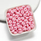 Acrylic Flat Spacer Beads 8mm Glossy Candy Color 100pcs 15
