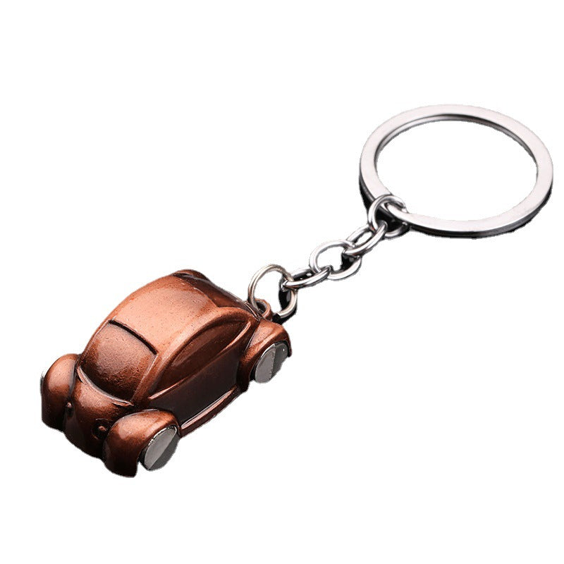 Iridescent Car Keychain Zinc Alloy Colorful Shifting Greens Purples Blues 2