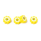 Flower Clay Beads 10mm Yellow Smiley Face Polymer 100pcs 5